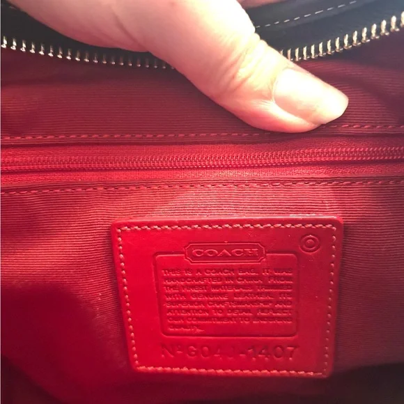 🔥 Vintage COACH Herringbone Wool Hamptons Hobo Bag – Style 1407 – EUC - Picture 2 of 9